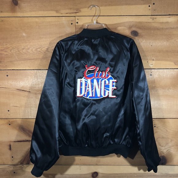 NEW Club Dance King Louie PRO FIT Union Tag Bomber Jacket Mens Size L TNN Snap - Picture 8 of 12